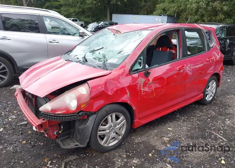 2008 Honda Fit Sport from USA, damaged, VIN JHMGD38618S036632